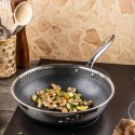 Patelnia stalowa z powłoką non-stick honeycomb, 28 cm, PFOA-Free KLAUSBERG KB-9024