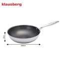Patelnia stalowa z powłoką non-stick honeycomb, 28 cm, PFOA-Free KLAUSBERG KB-9024