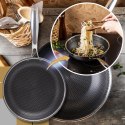 Patelnia stalowa z powłoką non-stick honeycomb, 28 cm, PFOA-Free KLAUSBERG KB-9024