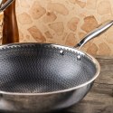 Patelnia stalowa z powłoką non-stick honeycomb, 28 cm, PFOA-Free KLAUSBERG KB-9024