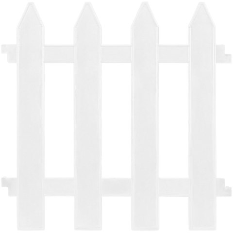 Płotek ogrodowy biały 30x30cm 10 szt. VILDE 351005-BI