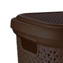 Kosz na pranie plastikowy brązowy 55L ORION 730540