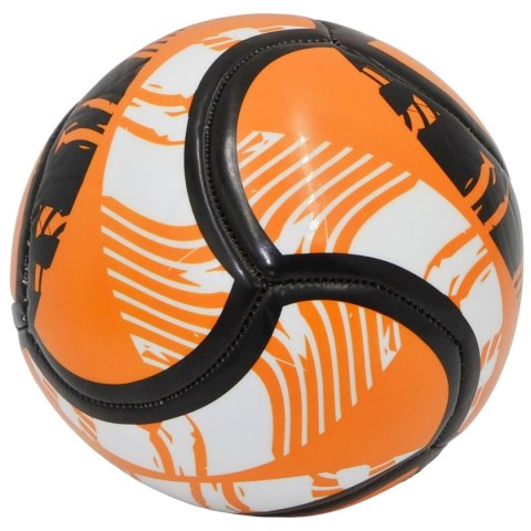 PIŁKA NOŻNA ENERO 6 PANELI POMARAŃCZOWO CZARNA R.2