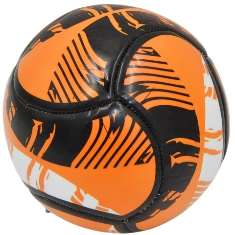 PIŁKA NOŻNA ENERO 6 PANELI POMARAŃCZOWO CZARNA R.2