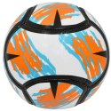 PIŁKA NOŻNA ENERO 6 PANELI POMARAŃCZOWO TURKUSOWA R.2