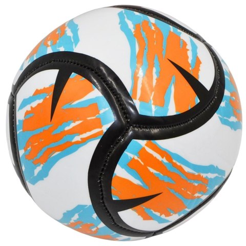 PIŁKA NOŻNA ENERO 6 PANELI POMARAŃCZOWO TURKUSOWA R.2