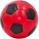 PIŁKA PIANKOWA PU 15CM CZERWONO CZARNA ENERO