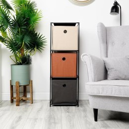 Regał metalowy z pojemnikami 34.5x34.5x100cm STORAGE SOLUTIONS 568099