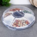 Talerz do serwowania przekąsek przystawek z pokrywą 33cm EXCELLENT HOUSEWARE 139352