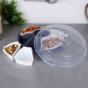 Talerz do serwowania przekąsek przystawek z pokrywą 33cm EXCELLENT HOUSEWARE 139352