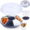 Talerz do serwowania przekąsek przystawek z pokrywą 33cm EXCELLENT HOUSEWARE 139352