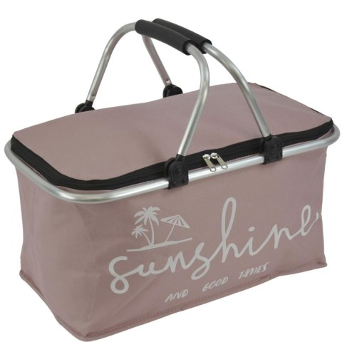 KOSZYK TURYSTYCZNY SKŁADANY TERMICZNY 35L RÓŻOWY REDCLIFFS