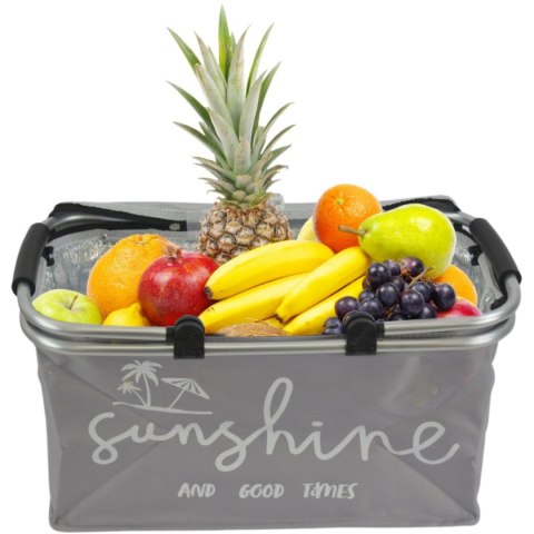 KOSZYK TURYSTYCZNY SKŁADANY TERMICZNY 35L RÓŻOWY REDCLIFFS