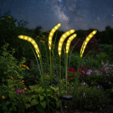 LAMPA SOLARNA TRAWA 6 LED 75CM