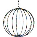 LAMPA SOLARNA WISZĄCA KULA 30CM 120 LED MULTIKOLOR