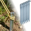 ŚLEDZIE SZPILKI DO NAMIOTU 18,5CM KPL.6SZT METALOWE ENERO CAMP