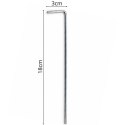 ŚLEDZIE SZPILKI DO NAMIOTU 18CM KPL.6 SZT METALOWE ENERO CAMP