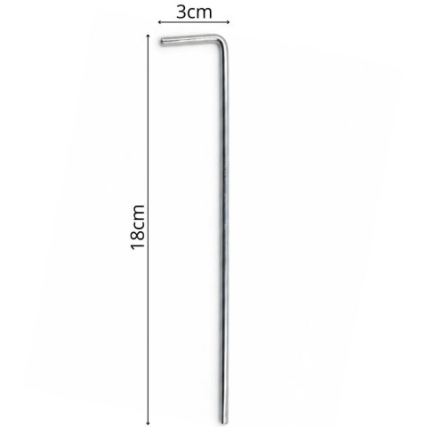 ŚLEDZIE SZPILKI DO NAMIOTU 18CM KPL.6 SZT METALOWE ENERO CAMP