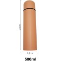 TERMOS TURYSTYCZNY 500ML EXCELLENT HOUSEWARE POMARAŃCZOWY
