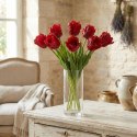 TULIPAN CZERWONY 38CM JAK ŻYWY DEKORACJA WIOSENNA