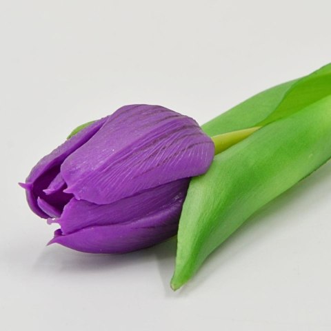 TULIPAN FIOLETOWY 31CM JAK ŻYWY DEKORACJA WIOSENNA