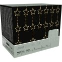 LAMPKI CHOINKOWE KURTYNA ŚWIETLNA 200x200 CM 415LED CIEPŁY BIAŁY GWIAZDKI