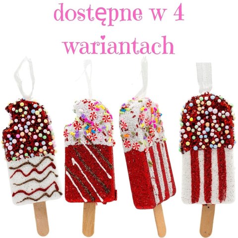 LODY DEKORACJA WISZĄCA BOMBKA 3SZT BIAŁY