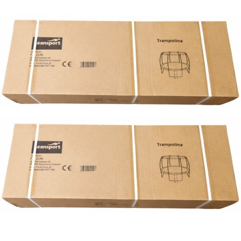 Trampolina Ogrodowa LEAN Z Siatką Wewnętrzną Czarno-Zielona 305CM 10FT