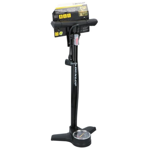 POMPKA WARSZTATOWO ROWEROWA 174Psi Z MANOMETREM CZARNA DUNLOP