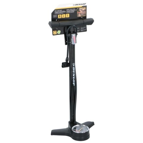 POMPKA WARSZTATOWO ROWEROWA 174Psi Z MANOMETREM CZARNA DUNLOP