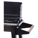 GRILL OGRODOWY WÓZEK 83x45,5x86,5CM CZARNY