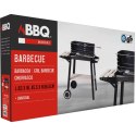 GRILL OGRODOWY WÓZEK 83x45,5x86,5CM CZARNY
