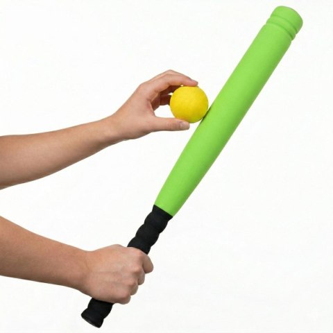 KIJ DO BASEBALLA JUNIOR 54CM Z PIŁKĄ SOFT ZIELONY