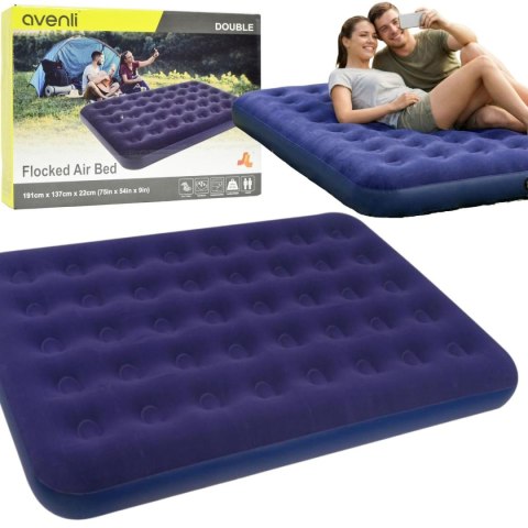 MATERAC FLOKOWANY 2-OSOBOWY 191x137x22CM 20256