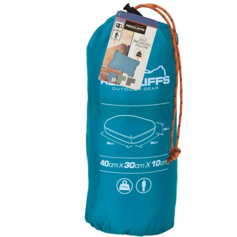 PODUSZKA TURYSTYCZNA PODRÓŻNA SAMOPOMUJĄCA 40X30CM NIEBIESKA REDCLIFFS