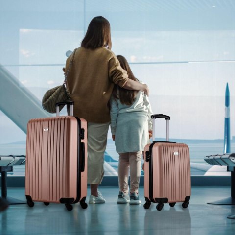 ZESTAW 2 WALIZEK 18 i 26 CALE SLAZENGER ROSE GOLD