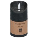 ŚWIECA DEKORACYJNA 70x130MM LED WOSK BLACK