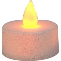ZESTAW 3 ŚWIECZEK TEA LIGHT LED Z BROKATEM