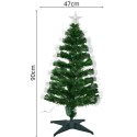 CHOINKA DEKORACYJNA ŚWIATŁOWODOWA CIEPŁY BIAŁY 90CM