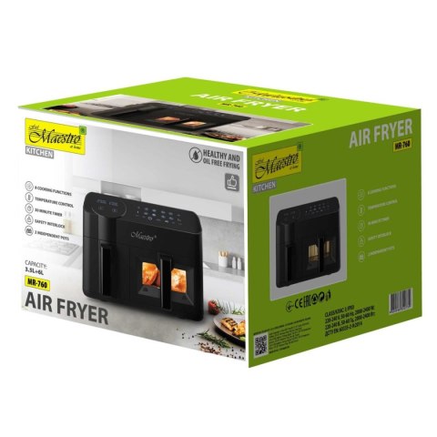 FRYTOWNICA BEZTŁUSZCZOWA 2400W 3,5 + 6L MAESTRO
