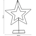 GWIAZDA DEKORACYJNA STOJAK METALOWA 50CM CZARNA MICA
