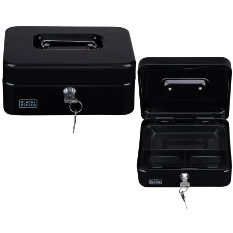KASETKA METALOWA NA PIENIĄDZE DOKUMENTY 20x8,5x16 CM BLACK + DECKER