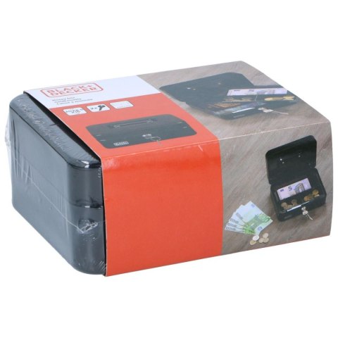 KASETKA METALOWA NA PIENIĄDZE DOKUMENTY 20x8,5x16 CM BLACK + DECKER