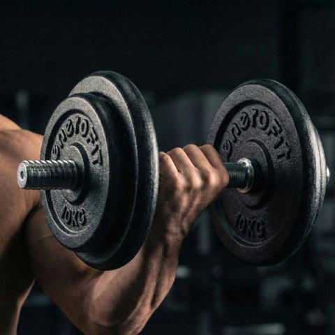 OBCIĄŻENIE ŻELIWNE CZARNE 10KG ENERO FIT fi26,5 1SZT