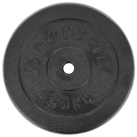 OBCIĄŻENIE ŻELIWNE CZARNE 20 KG ENERO FIT fi26,5 1SZT