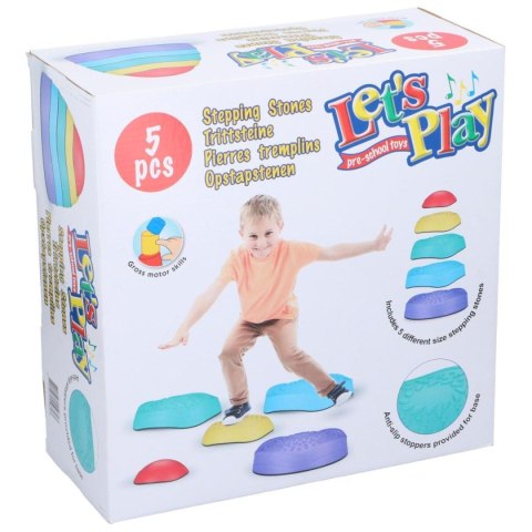 SENSORYCZNA ŚCIEŻKA KAMIENIE DO BALANSOWANIA 5SZT EDDY TOYS