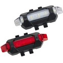 ZESTAW LAMP ROWEROWYCH LED PRZÓD I TYŁ XQMAX ŁADOWANIE USB