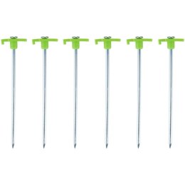 ŚLEDZIE DO NAMIOTU 19CM KPL. 6SZT METAL PLASTIK CAMP ACTIVE