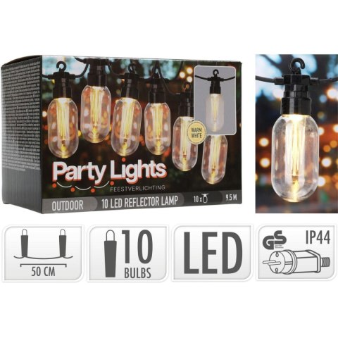 GIRLANDA OGRODOWA PARTY LIGHT 10LED EDISON