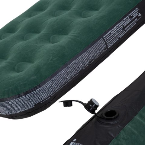 MATERAC FLOKOWANY 1-OSOBOWY CLOUDCOIL ZIELONY 191x73x22CM 24642